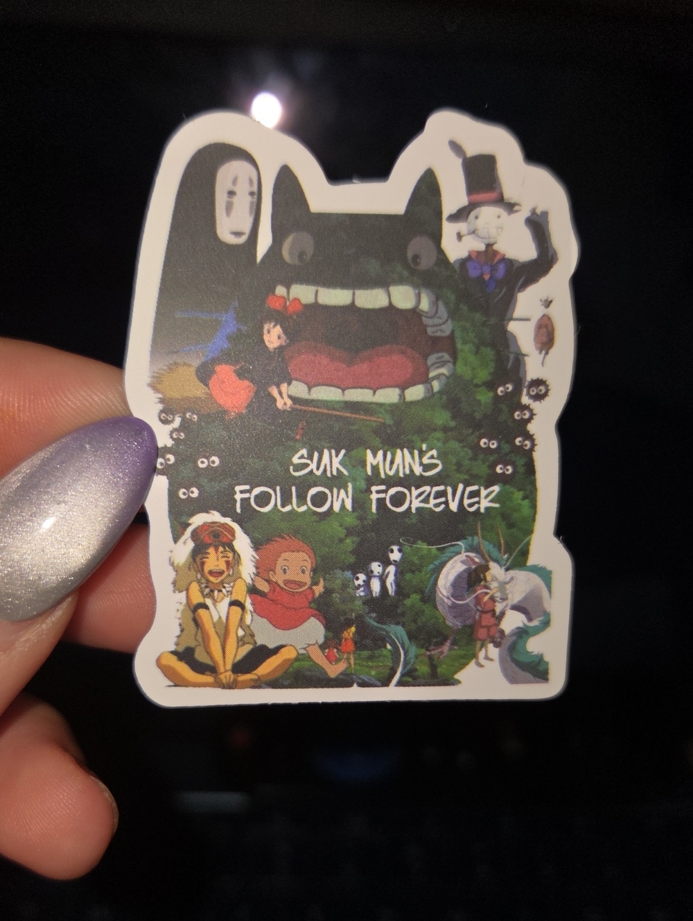 Suk Mun's Follow Forever Multicolor Decorative Sticker